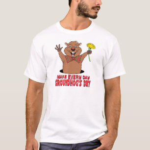 Cartoon Groundhog T-Shirt