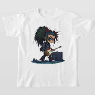 Cartoon Grunge Punk Rock And Roll Guitar Amp Cool T-Shirt