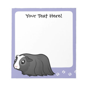 Cartoon Guinea Pig (long hair) Notepad