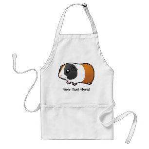 Cartoon Guinea Pig (smooth hair) Standard Apron
