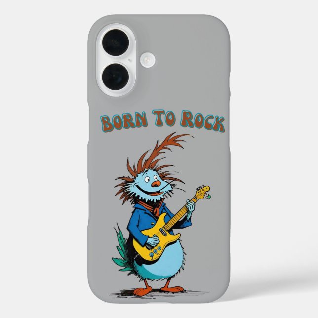 Cartoon Guitarist Phone Case (Back)