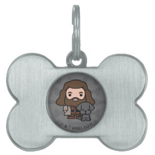 Cartoon Hagrid and Fang Character Art Pet ID Tag