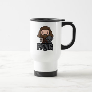 Cartoon Hagrid and Fang Character Art Travel Mug