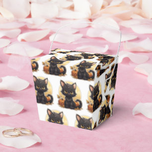 Cartoon Halloween Black Cat Favour Box