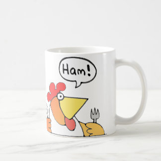 Cartoon Ham & Egg Breakfast Mug