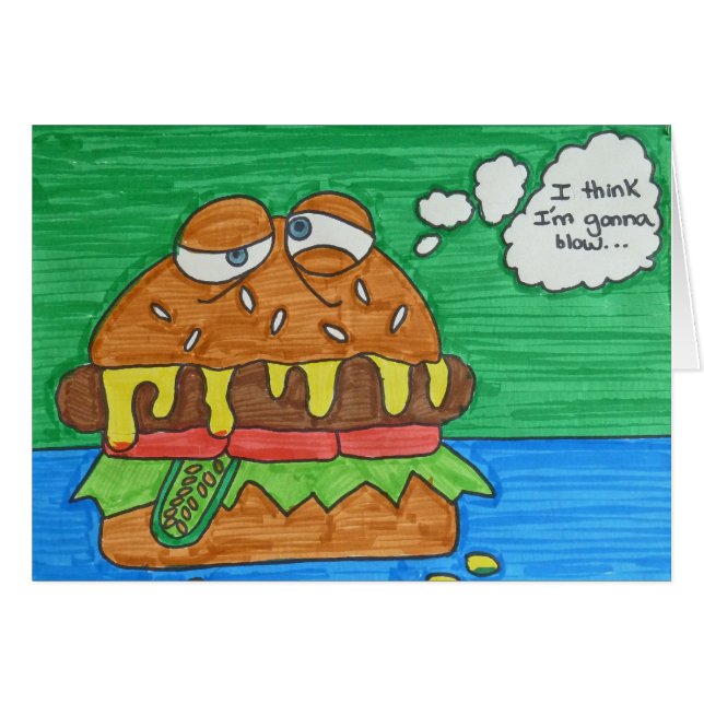 Cartoon Hamburger (Front Horizontal)