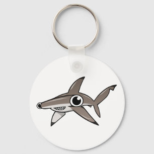 Cartoon Hammerhead Key Ring