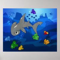 Cartoon Hammerhead Shark