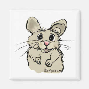 Cartoon Hamster Cute Custom Magnet