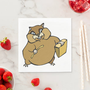Cartoon Hamster Napkin