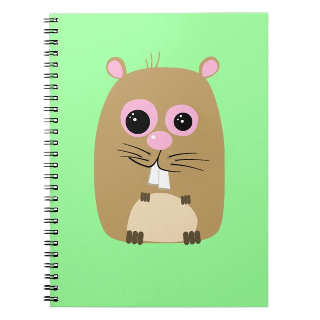 Cartoon Hamster Notebook (Front)