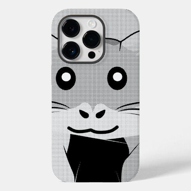 Cartoon Hamster Scarfed Joy Case-Mate iPhone Case (Back)
