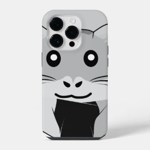 Cartoon Hamster Scarfed Joy iPhone 14 Pro Case