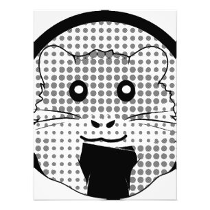 Cartoon Hamster Scarfed Joy Photo Print