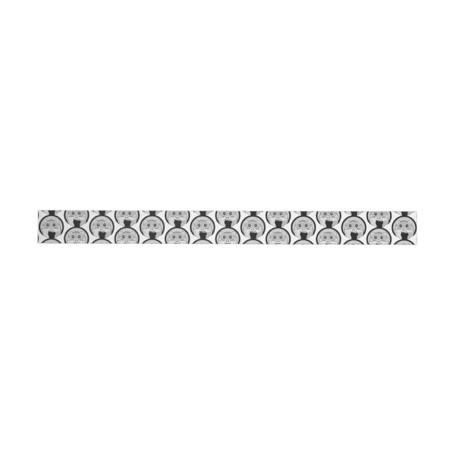 Cartoon Hamster Scarfed Joy Wrap Around Label (Individual)
