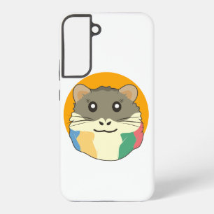 Cartoon Hamster with a Multicolored Scarf Samsung Galaxy Case