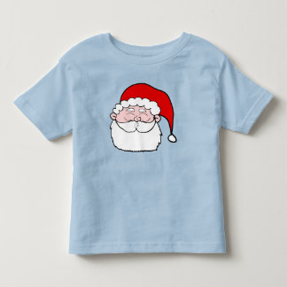 Cartoon Happy Santa Head Toddler T-Shirt