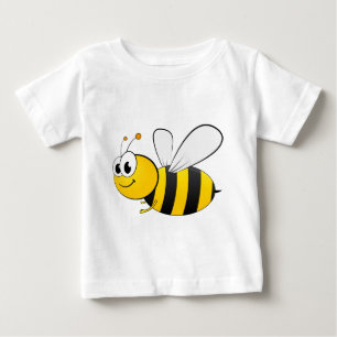 Cartoon Happy Smiling Bee Baby T-Shirt