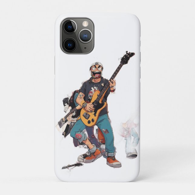 Cartoon Hardcore Punk Band – High-Energy Animated  Case-Mate iPhone Case (Back)