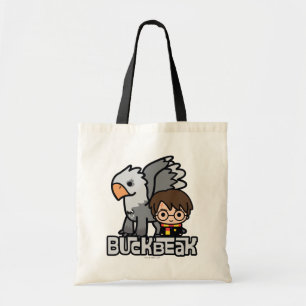 Cartoon Harry Potter and Buckbeak Tote Bag