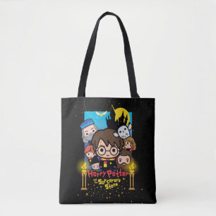 Cartoon Harry Potter and the Sorcerer's Stone Tote Bag