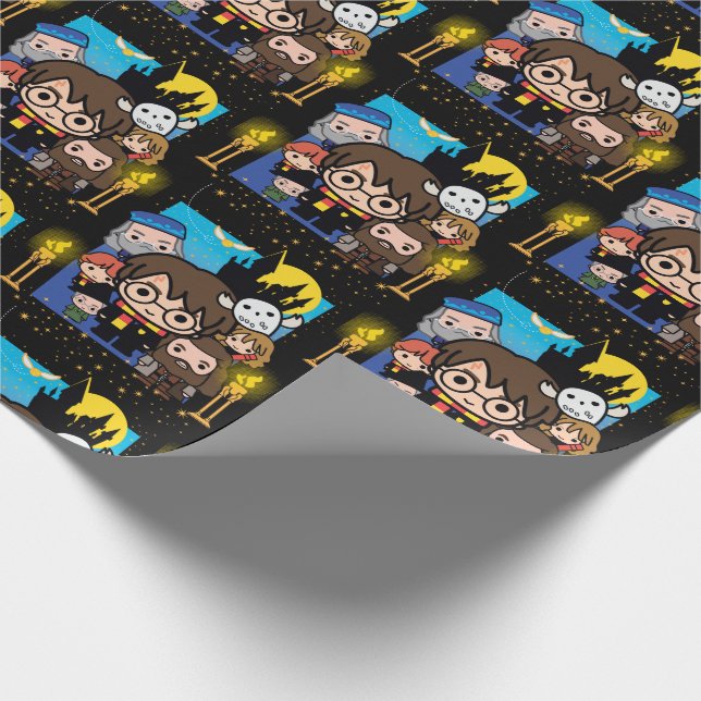 Cartoon Harry Potter and the Sorcerer's Stone Wrapping Paper (Corner)