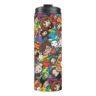 Cartoon Harry Potter Character Toss Pattern Thermal Tumbler