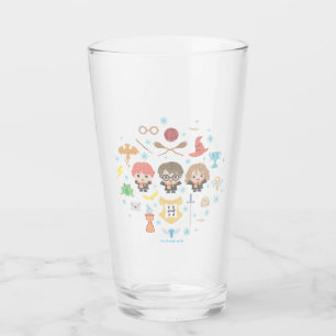 Cartoon Harry Potter Cross-Stitch Collage Glass