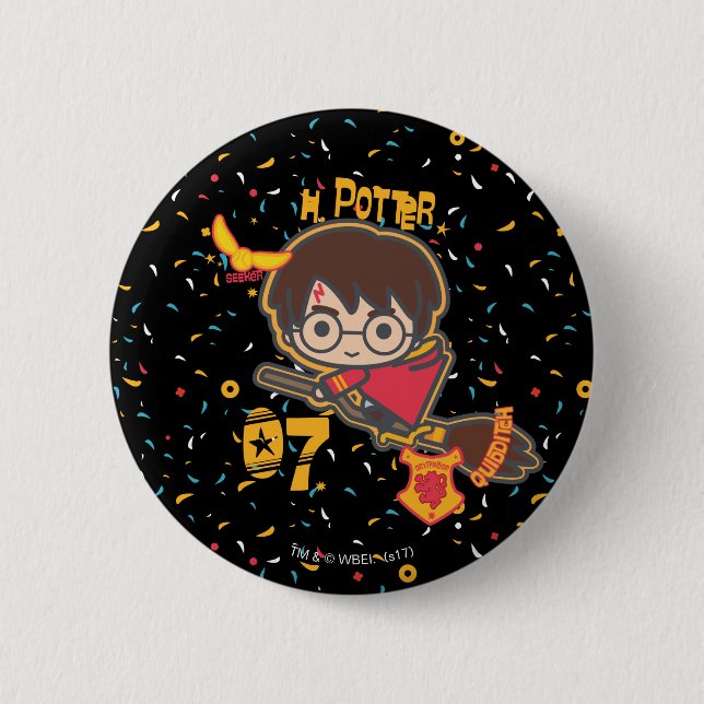Cartoon Harry Potter Quidditch Seeker 6 Cm Round Badge (Front)