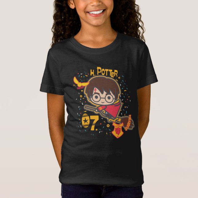 Cartoon Harry Potter Quidditch Seeker T-Shirt (Front)