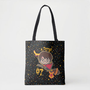 Cartoon Harry Potter Quidditch Seeker Tote Bag