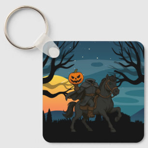 cartoon Headless Horseman Halloween/Autumn  Key Ring