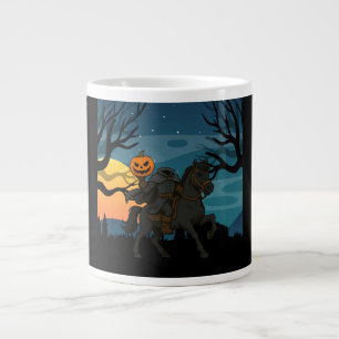 cartoon Headless Horseman Halloween/Autumn  Large Coffee Mug