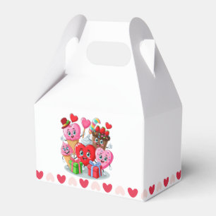 Cartoon Heart & Sweet friends valentine's day Favour Box