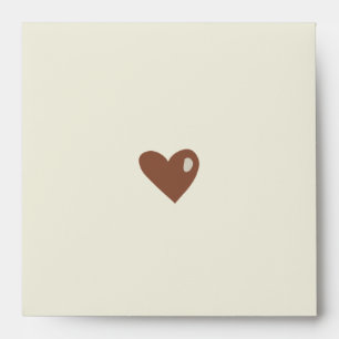 Cartoon Hearts Save the Date envelope