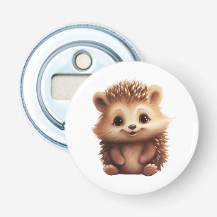 Cartoon hedgehog illustration bottle opener