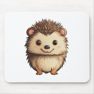 Cartoon hedgehog illustration mouse mat