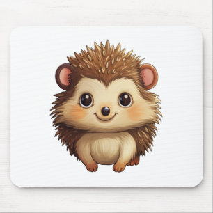Cartoon hedgehog illustration mouse mat