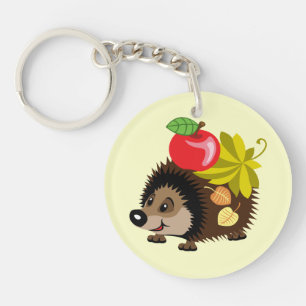 cartoon hedgehog key ring