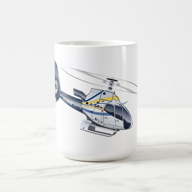 Cartoon Helicopter Coffee Mug (Center)