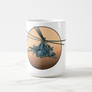 Cartoon helicopter coffee mug
