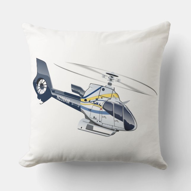 Cartoon Helicopter Cushion (Front)