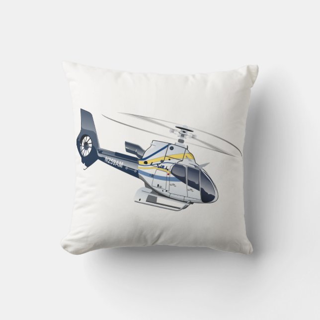 Cartoon Helicopter Cushion (Front)