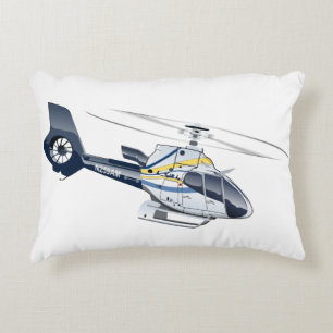 Cartoon Helicopter Decorative Cushion