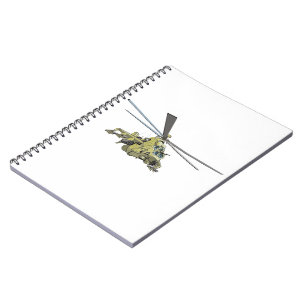 Cartoon Helicopter "Hind" Notebook