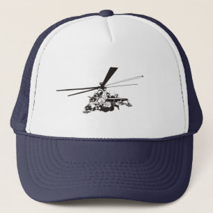 Cartoon Helicopter "Hind" Trucker Hat
