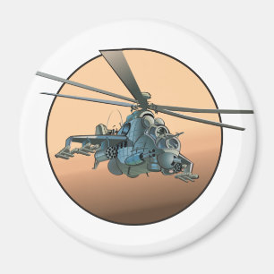 Cartoon helicopter magnet