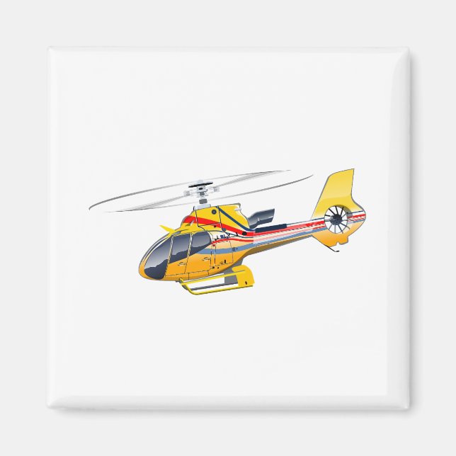 Cartoon Helicopter Magnet (Front)
