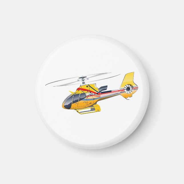 Cartoon Helicopter Magnet (Front)