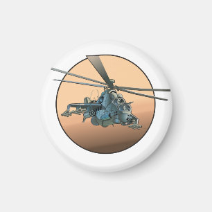 Cartoon helicopter magnet